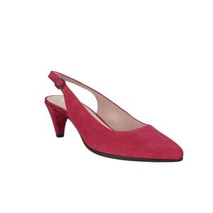 Ecco Women's Shape 45 Pointy Sleek Shoes Slingback Heels Raspberry Size 7